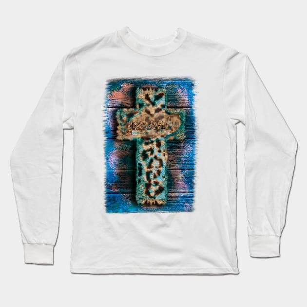 jesus cross Long Sleeve T-Shirt by SagedArtDesign